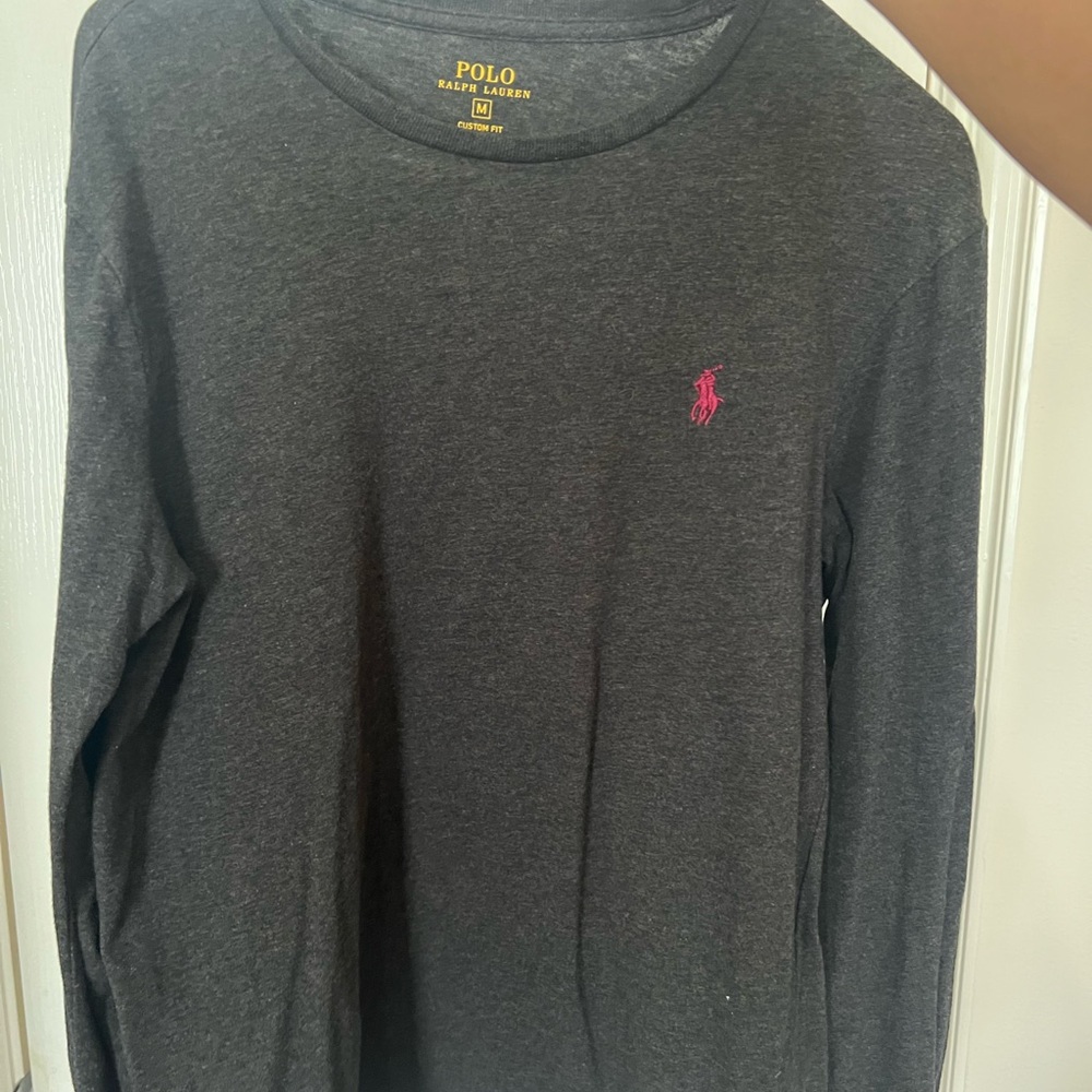 Polo by Ralph Lauren Dark Gray Long Sleeve Tee
